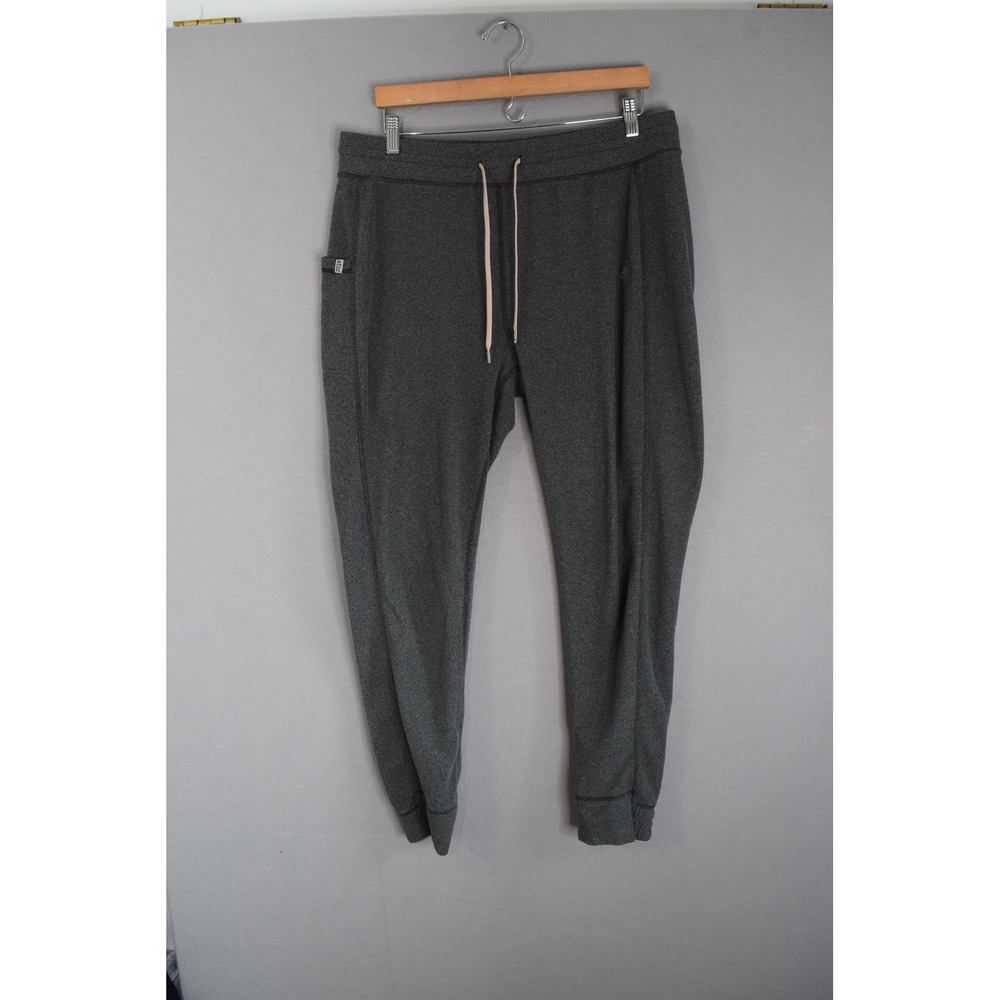 Stio Turpin Fleece Jogger XL Gray Tapered Drawstring Outdoor Pants Womens